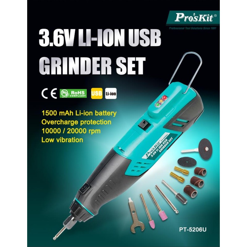 Proskit Grinder USB Mini - PT-5206 - Grinder USB Mini — Buy in Cyprus with Fast Delivery