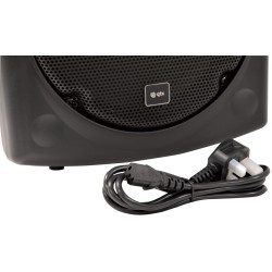 QTX QR12PA 12'' Professional Portable Karaoke & PA Speaker with 2x Wireless Microphones, Bluetooth USB & FM 178.847UK
