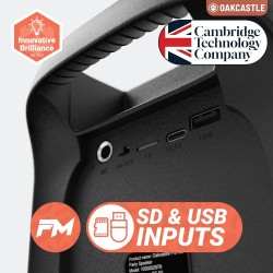 Majority Oakcastle Portable Karaoke Speaker 80W BT USB - PS200 - Oakcastle Portable Karaoke Speaker 80W BT USB