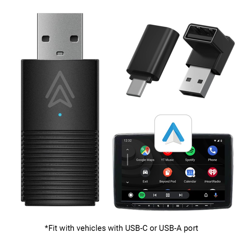 MINIX Car Wired to Wireless Android Auto USB Dongle - CP86-AA - Wired to Wireless Android Auto USB Dongle