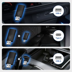 MINIX Car Wired to Wireless Android Auto USB Dongle - CP86-AA - Wired to Wireless Android Auto USB Dongle