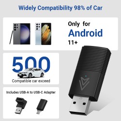 MINIX Car Wired to Wireless Android Auto USB Dongle - CP86-AA - Wired to Wireless Android Auto USB Dongle