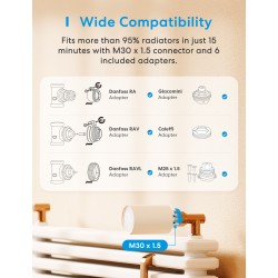 Meross Homekit Smart Wi-Fi Thermostat Valve - MTS150HK-EU - Homekit Smart Wi-Fi Thermostat Valve
