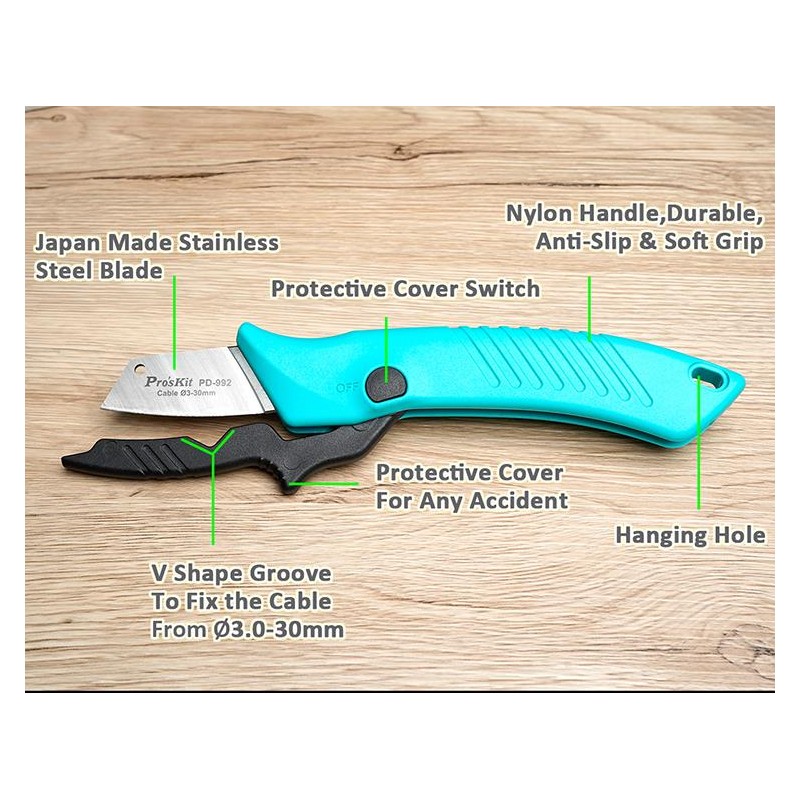 Proskit Knife - PD-992 - Knife for Electricians — Buy in Cyprus with Fast Delivery