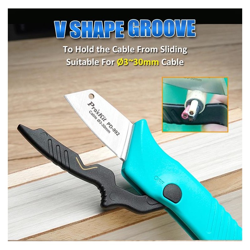 Proskit Knife - PD-992 - Knife for Electricians — Buy in Cyprus with Fast Delivery