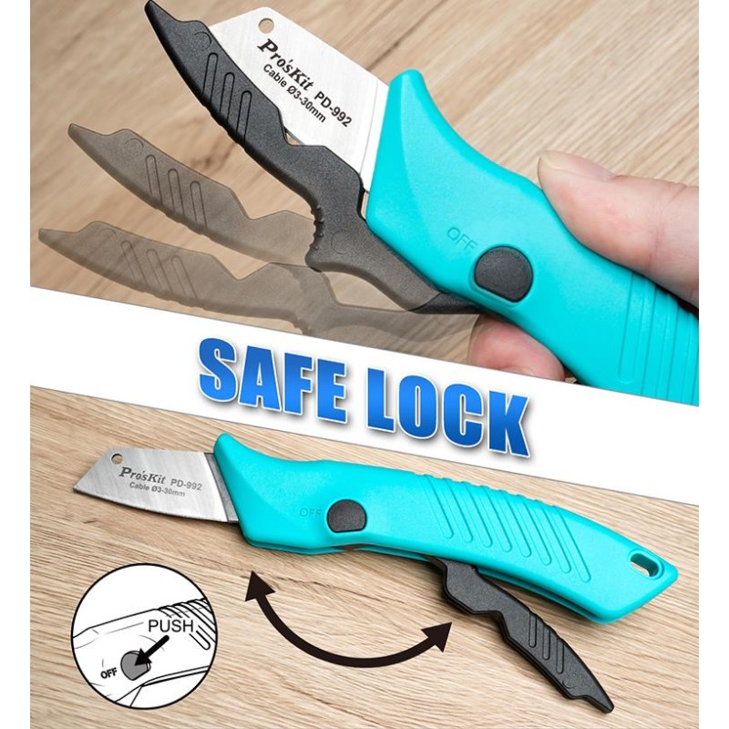 Proskit Knife - PD-992 - Knife for Electricians — Buy in Cyprus with Fast Delivery
