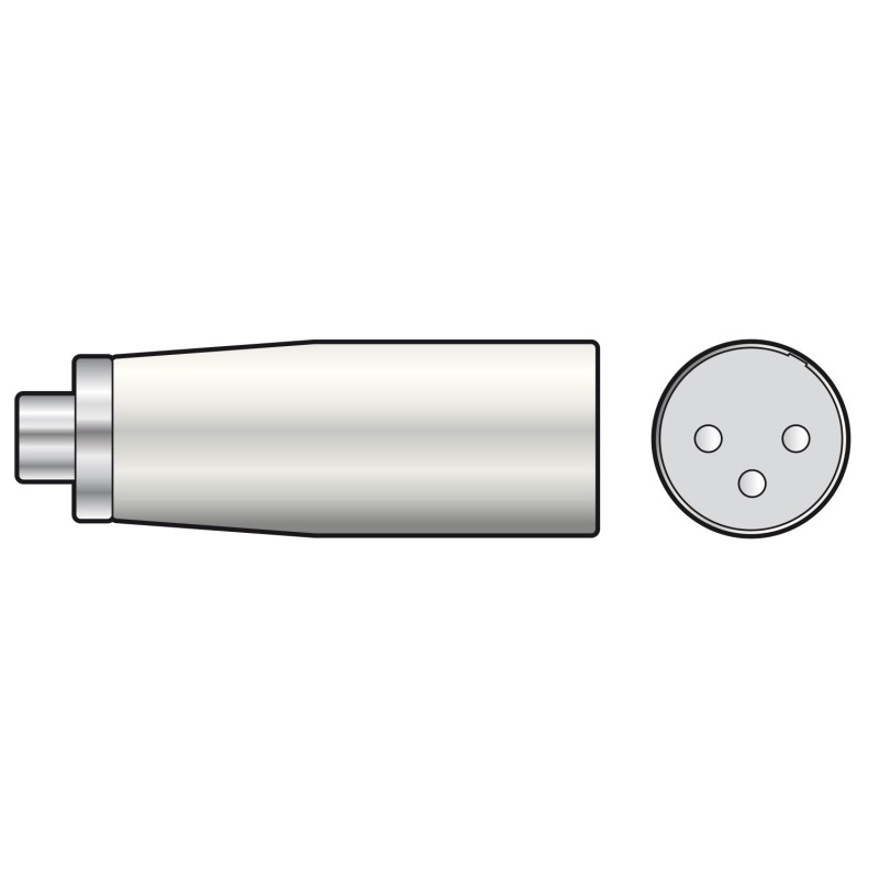 QTX RCA Female to XLR Male Adaptor - 764.343UK — Buy in Cyprus with Fast Delivery
