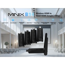 MINIX Wireless Display Adapter - NEO B14 - HDMI to Quad HDMI 1080p 50m — Buy in Cyprus with Fast Delivery
