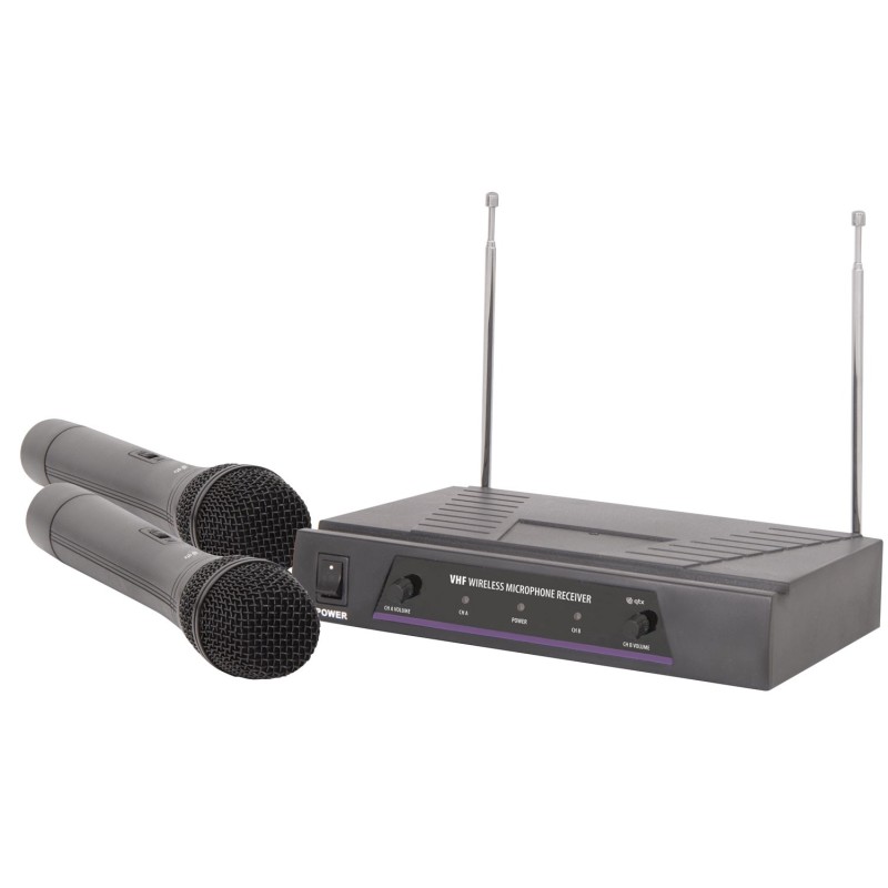 QTX VHF Dual Handheld Wireless Microphone - 174.1+175.0MHz, 171.817UK — Buy in Cyprus with Fast Delivery