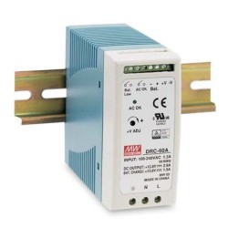 Meanwell DIN Rail Power Supply with UPS Function - DRC-60A - 12V 60W — Buy in Cyprus with Fast Delivery