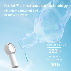 Jisulife Portable Personal Fan - FA43 - White — Buy in Cyprus with Fast Delivery