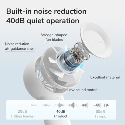 Jisulife Portable Personal Fan - FA43 - White — Buy in Cyprus with Fast Delivery