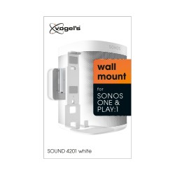 Vogels Wall Mount - SOUND 4201 - for SONOS ONE PLAY1 White — Buy in Cyprus with Fast Delivery