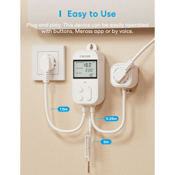 Meross Homekit Smart Wi-Fi Socket Thermostat - MTS960HK-UK - — Buy in Cyprus with Fast Delivery