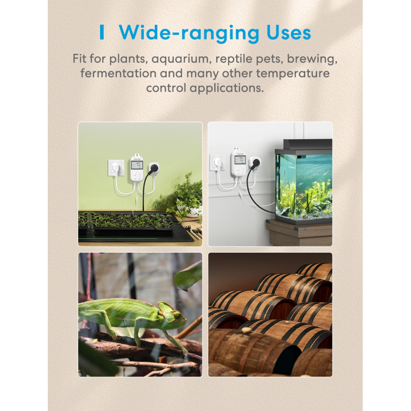 Meross Homekit Smart Wi-Fi Socket Thermostat - MTS960HK-UK - — Buy in Cyprus with Fast Delivery