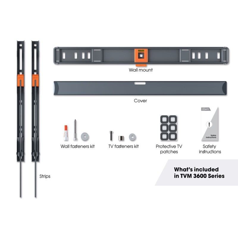 Vogels Fixed TV Wall Mount 40-100'' Black - TVM3603 - Fixed, 40-100'', Black — Buy in Cyprus with Fast Delivery