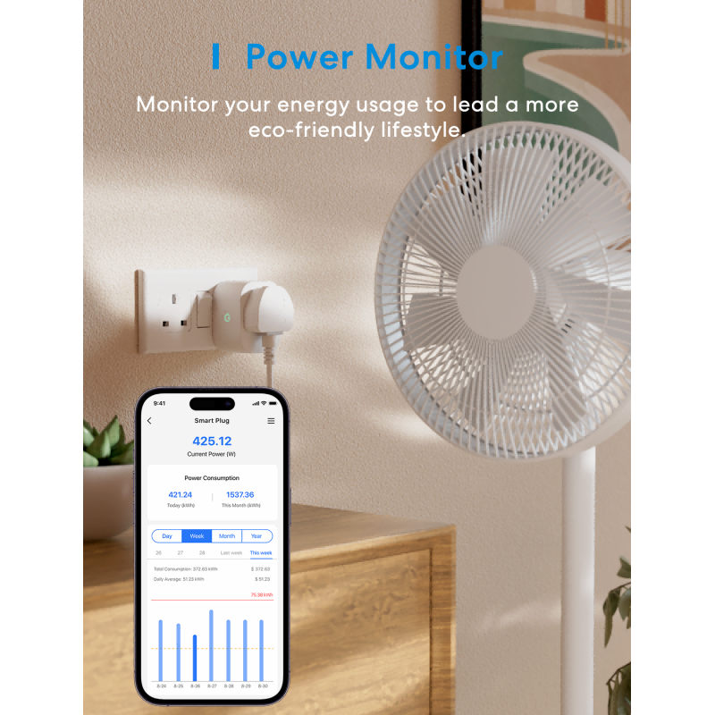 Meross Smart Wi-Fi Plug - MSS315HK-UK - Matter — Buy in Cyprus with Fast Delivery