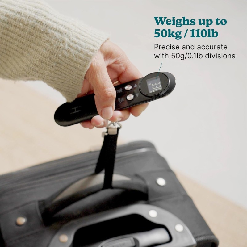 HoMedics Travel Luggage Scale - SCL-L100-BKR - Digital Display up to 50Kg — Buy in Cyprus with Fast Delivery