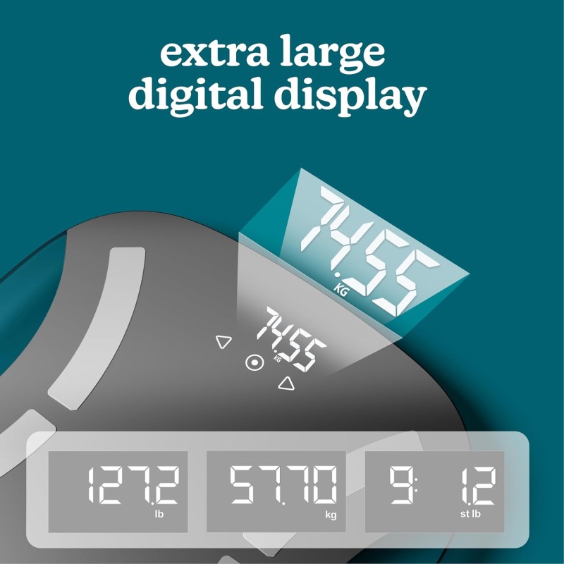 HoMedics Body Scale Essential with Body Comp Analyser - SCL-BC145 - Black — Buy in Cyprus with Fast Delivery