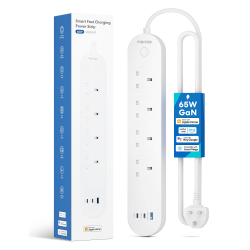 Meross Smart WiFi Powerstrip 4x AC sockets 1xUSB-A 2xUSB-C 65W 1.8m - MSP843PHK-UK - — Buy in Cyprus with Fast Delivery
