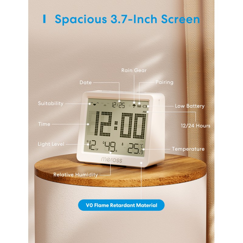 Meross HomeKit Smart Temperature & Humidity Sensor - MS130MA-EU - (Matter) — Buy in Cyprus with Fast Delivery
