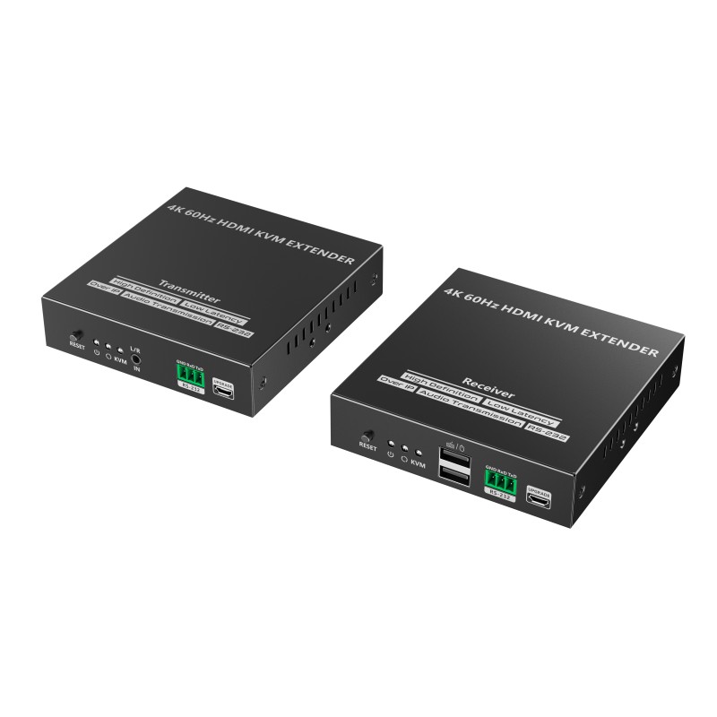 Lenkeng KVM HDMI Extender over IP 4K60Hz 120m - LKV582KVM - Lenkeng KVM HDMI Extender over IP 4K60Hz 120m