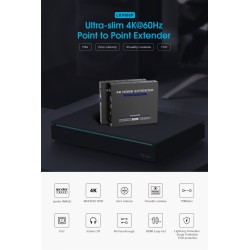 Lenkeng HDMI Extender over Ethernet - LKV565P - 70M 4K POC IR Loop — Buy in Cyprus with Fast Delivery