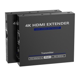 Lenkeng HDMI Extender over Ethernet - LKV565P - 70M 4K POC IR Loop — Buy in Cyprus with Fast Delivery