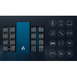 Arctic Precision Screwdriver Toolkit - Magnetic Bit Holder - 62 interchangeable magnetic bits