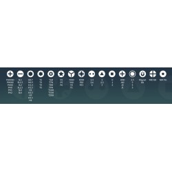 Arctic Precision Screwdriver Toolkit - Magnetic Bit Holder - 62 interchangeable magnetic bits