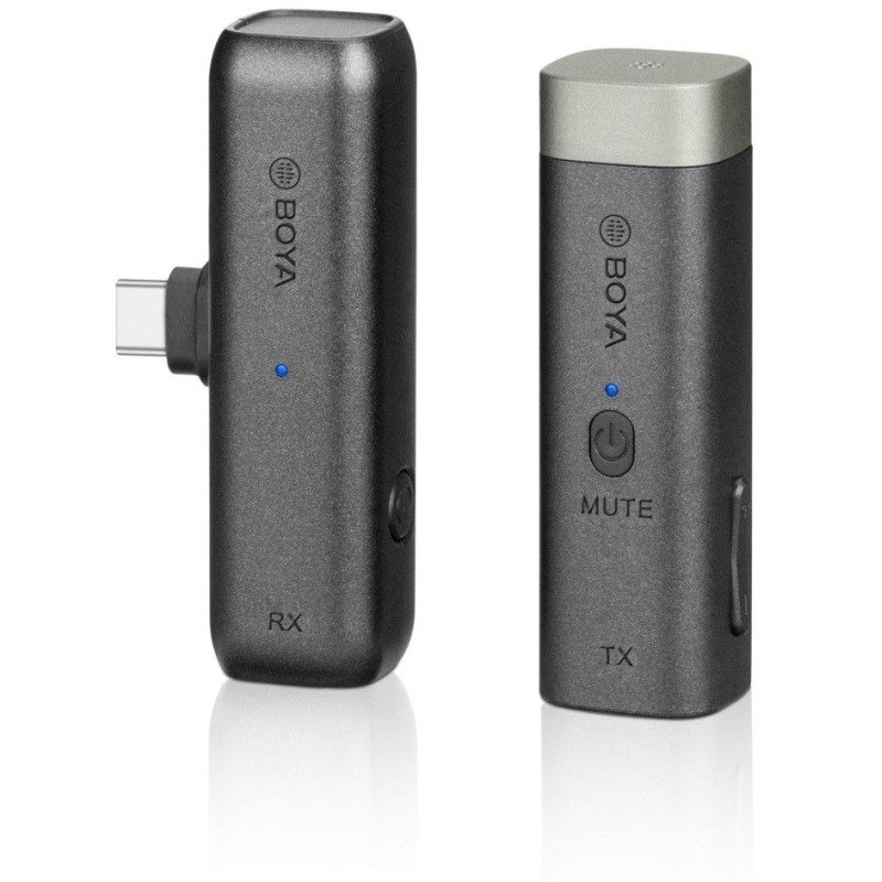 BOYA Wireless Microphone System - BY-WM3U - 2.4Ghz wireless mic system, USB type-C, 3.5mmTRS. TRRS