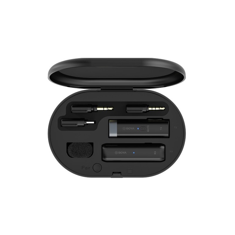 BOYA Wireless Microphone System - BY-WM3U - 2.4Ghz wireless mic system, USB type-C, 3.5mmTRS. TRRS