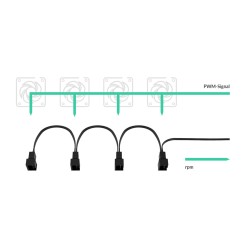 ARCTIC PST Cable - Rev2 - PWM Sharing Cable for PC fans - 4 outputs — Buy in Cyprus with Fast Delivery