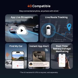 70mai Dash Cam set & Rear Cam - M800-2 - 4K Dash Cam set & Rear Cam. 3840x2160 GPS & Hi Temperature Battery