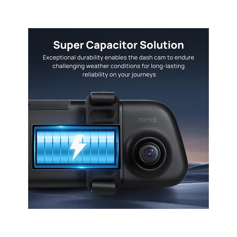 70mai Rearview Mirror Dash Cam - S500 - set 1944p 138fov Car Camera — Buy in Cyprus with Fast Delivery