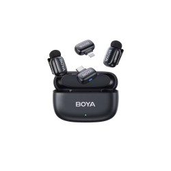 BOYA Mini - iPhone Lightning & Type-C - 2.4GHz 2-mic Wireless Microphone with Charging Box — Buy in Cyprus with Fast Delivery