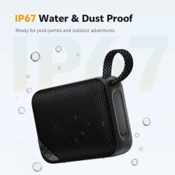 QCY Red - SP2 - Pocket Size IP67 RGB BT Speaker Deep Punch Bass TWS Stereo Subwoofer 17h — Buy in Cyprus with Fast Delivery