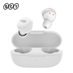 QCY - T17 - TWS WHITE 6mm dynamic driver-mic noise cancel. Music time: 4h. Calling time: 3,5h. Bluetooth