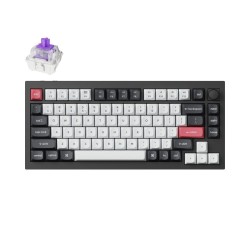 Keychron Q1 HE - Q1H-M1 - QMK Wireless Custom Hall Effect Keyboard Purple Switch 75% US Layout