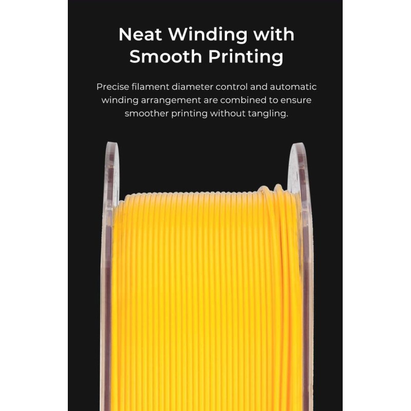 Creality Hyper PLA RFID Yellow - 3301010469 - Fast Printing Filament with CFS tag, 1kg, 1.75