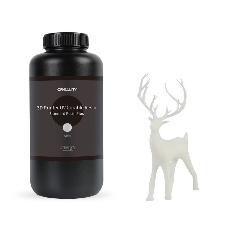 CREALITY Resin Plus White - 3302020085 - 1kg Standard Rigid Resin Plus for 3D Printers — Buy in Cyprus with Fast Delivery
