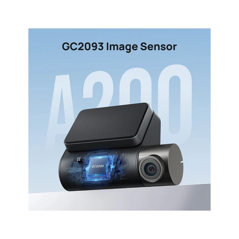 70mai Front & Rear Dash Cam w. Screen, Set with RC11 Rearview Camera - A200-1 - 1080P 60FPS 130FOV 500m