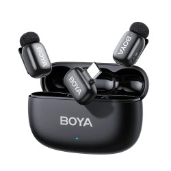 BOYA Type-C Wireless AI-ANC Mic - mini 2 - 2.4GHz, 2mic, w/ Charging Box Mono stereo safety-track