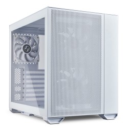 Lian Li White PC Case - O11 AIR MINI - ATX M-ATX with 3 standard Fans (front 120mmx2, rear 120mmx1)