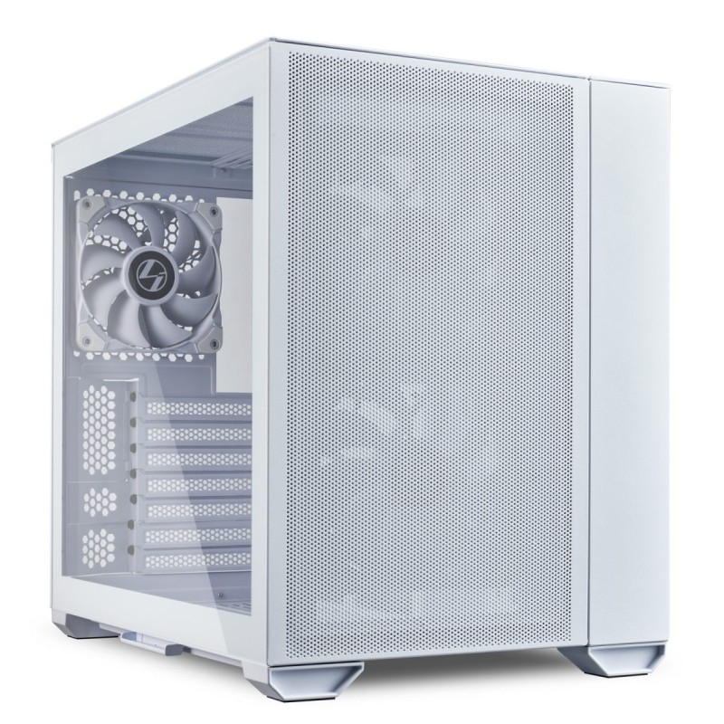 Lian Li White PC Case - O11 AIR MINI - ATX M-ATX with 3 standard Fans (front 120mmx2, rear 120mmx1)