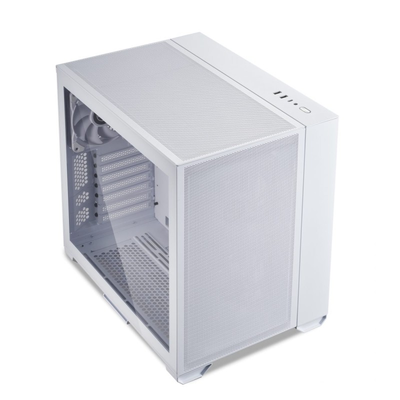 Lian Li White PC Case - O11 AIR MINI - ATX M-ATX with 3 standard Fans (front 120mmx2, rear 120mmx1)