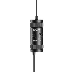 BOYA wired mic - BY-M1 Pro II - 6m cable, professional lavalier mic, camera, smartphone, tablet