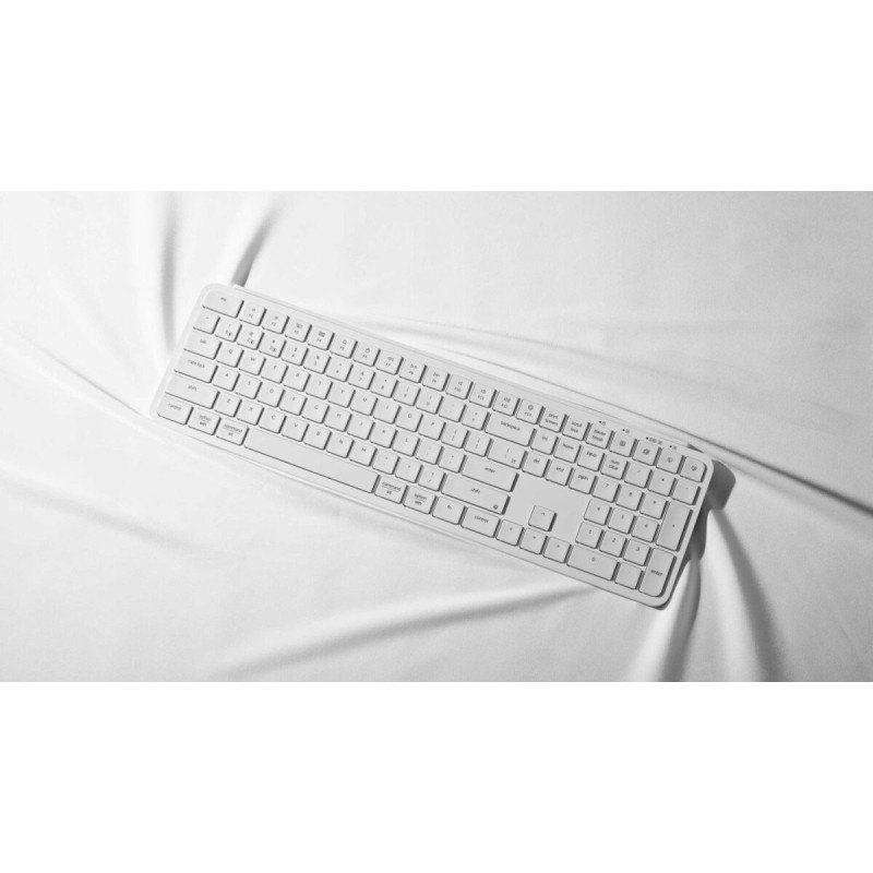 Keychron B6 Pro - B6P-K8 - Ultraslim Wireless BT Keyboard ZMK Online customization Ivory White 100% US