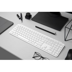 Keychron B6 Pro - B6P-K8 - Ultraslim Wireless BT Keyboard ZMK Online customization Ivory White 100% US