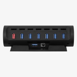 Streamplify HUB - CTRL 7 - 7x USB 3.0 Type A, RGB, 12V, EU Power Cable - Black — Buy in Cyprus with Fast Delivery